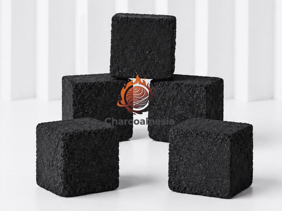 Charcoal briquettes cubes for shisha/hookah